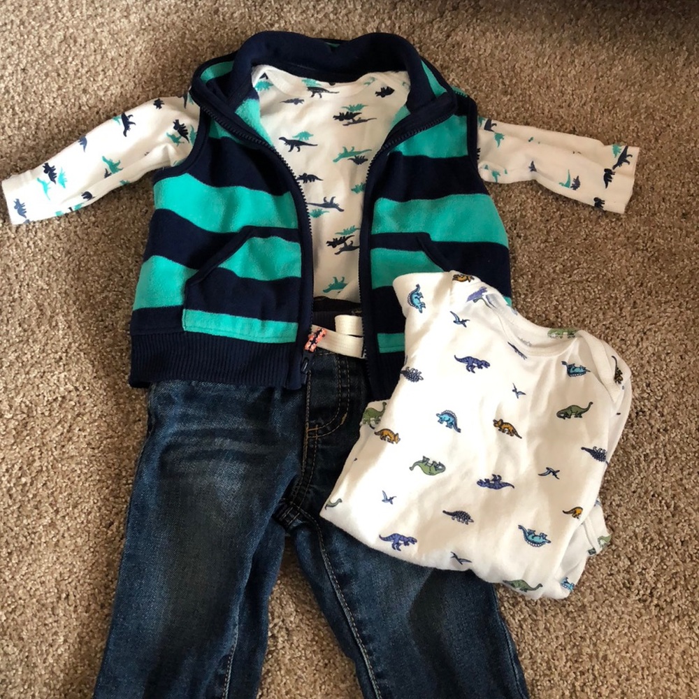 Onesie w vest and additional onesie